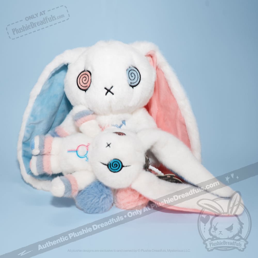 Gender Dysphoria Rabbit Plush Keychain Accessory