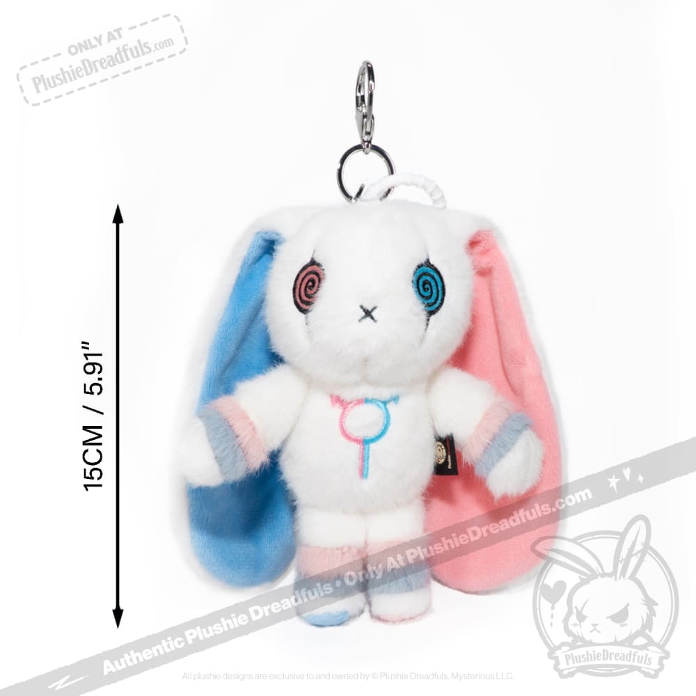 Gender Dysphoria Rabbit Plush Keychain Accessory