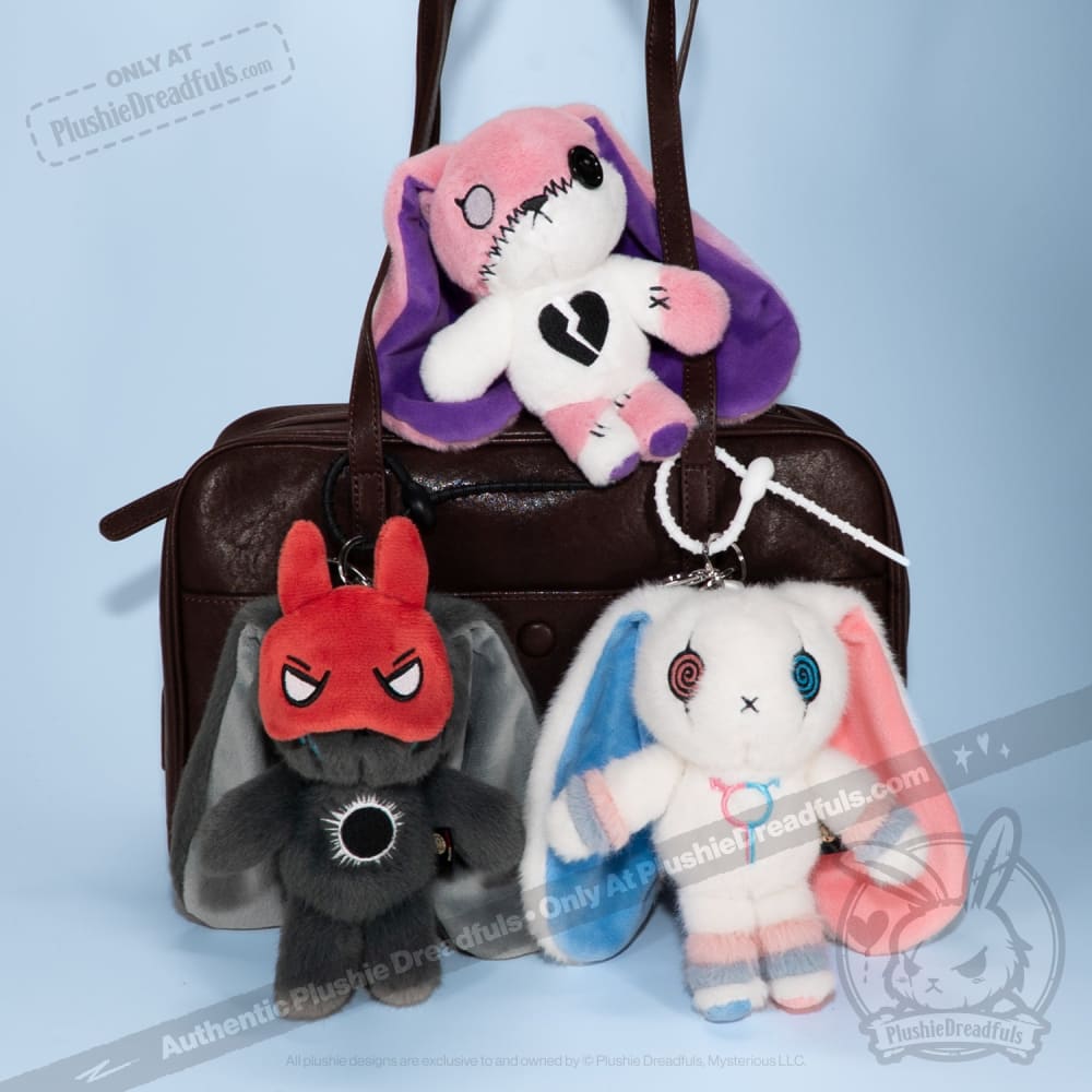 Gender Dysphoria Rabbit Plush Keychain Accessory