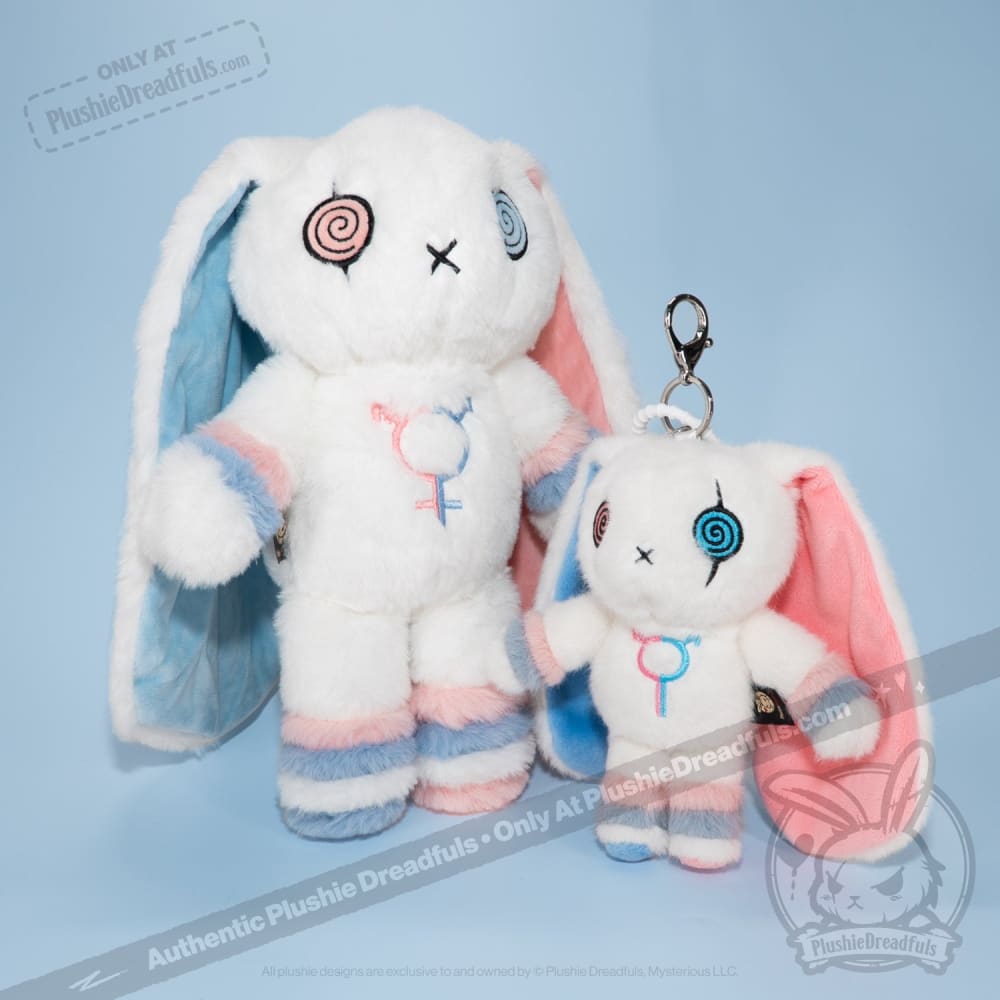 Gender Dysphoria Rabbit Plush Keychain Accessory