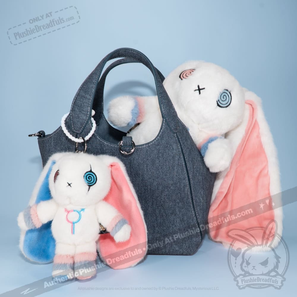 Gender Dysphoria Rabbit Plush Keychain Accessory
