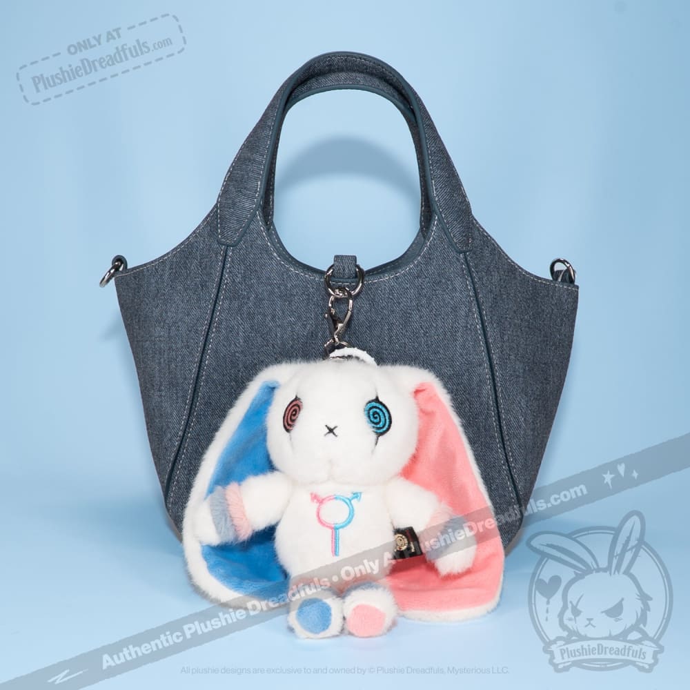 Gender Dysphoria Rabbit Plush Keychain Accessory