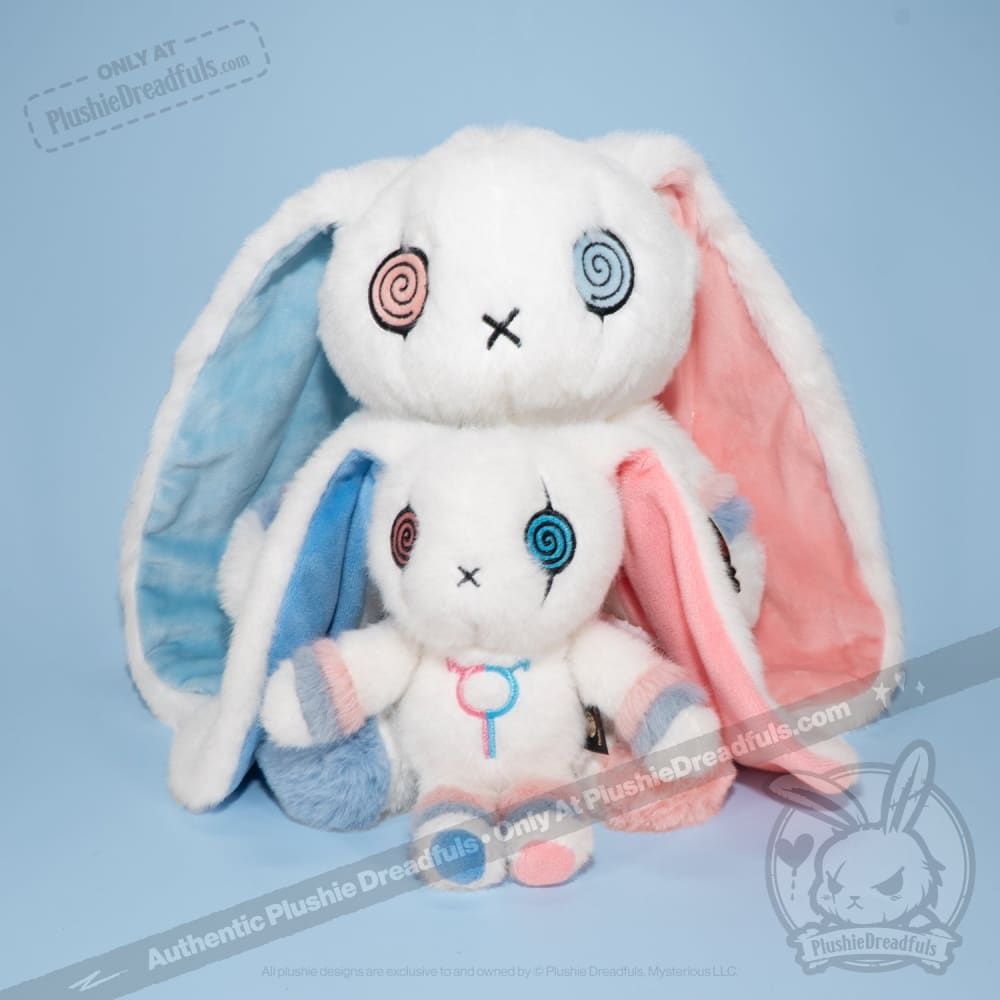 Gender Dysphoria Rabbit Plush Keychain Accessory