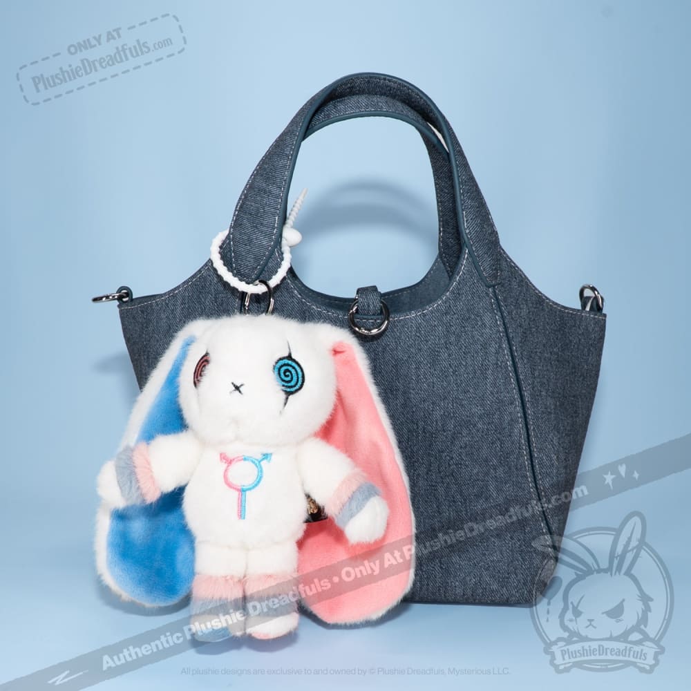 Gender Dysphoria Rabbit Plush Keychain Accessory
