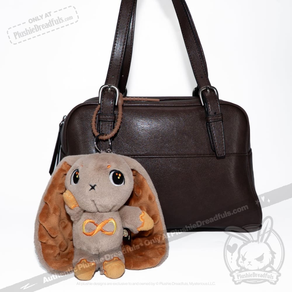 Gold Autism Rabbit Plush Keychain Accessory