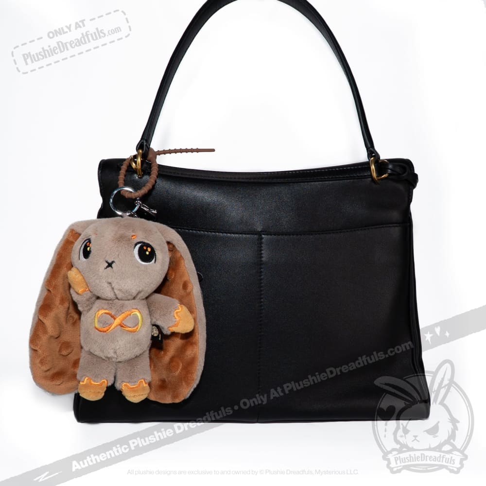 Gold Autism Rabbit Plush Keychain Accessory
