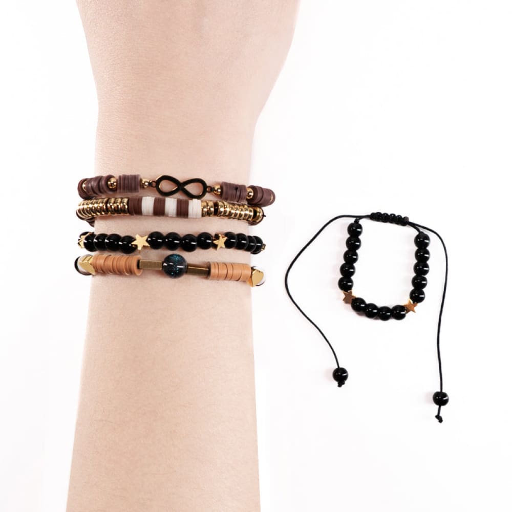 Gold Autism Rabbit Stacking Friendship Bracelet