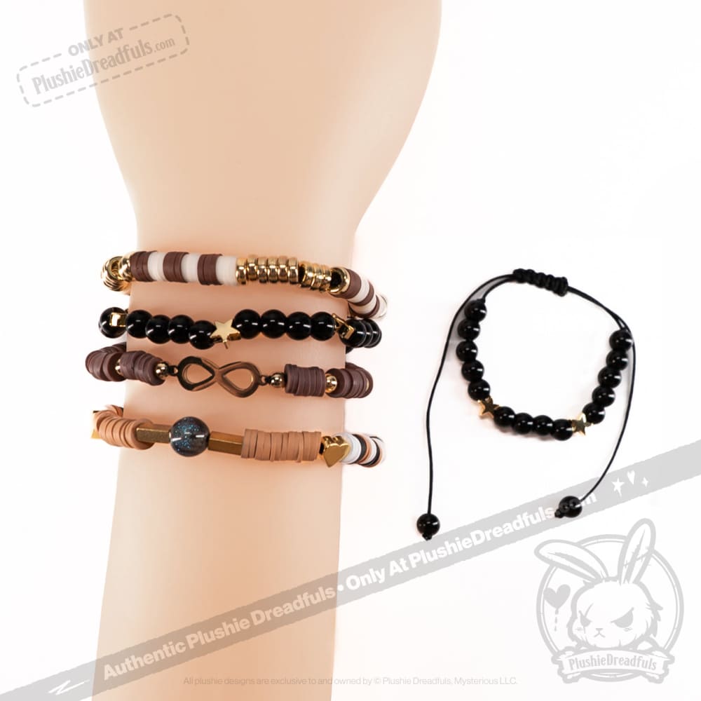 Gold Autism Rabbit Stacking Friendship Bracelet