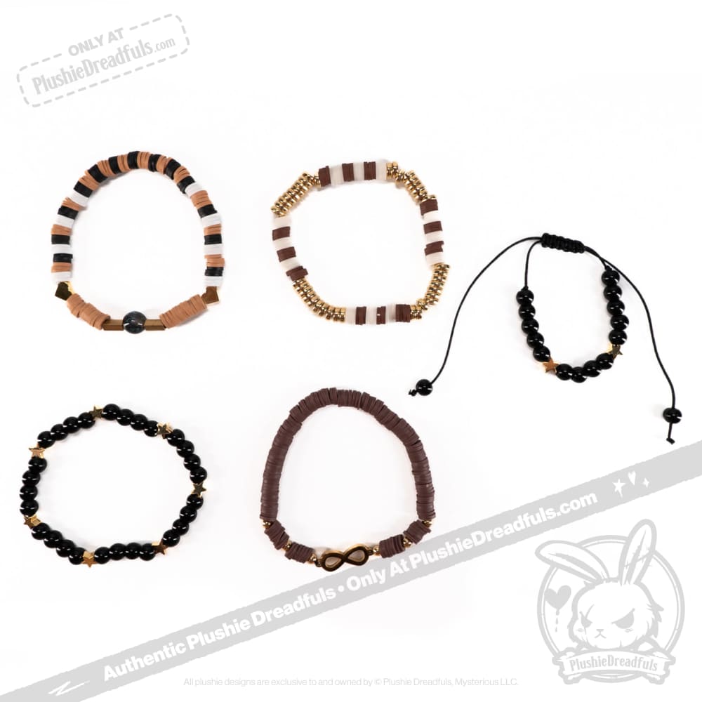 Gold Autism Rabbit Stacking Friendship Bracelet