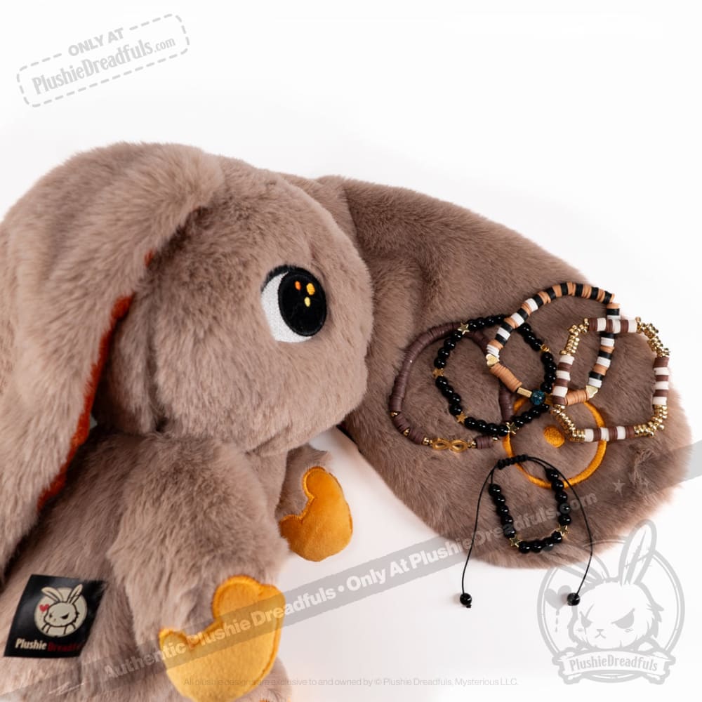 Gold Autism Rabbit Stacking Friendship Bracelet