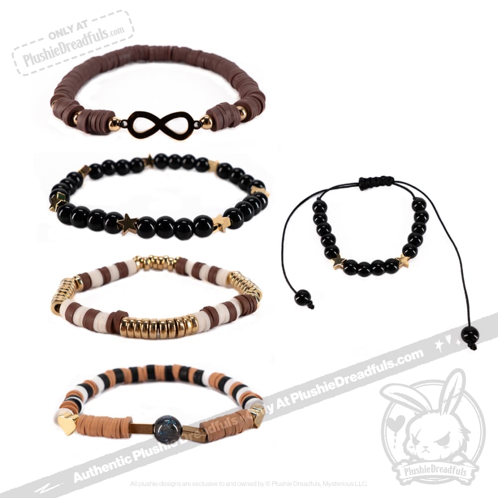 Gold Autism Rabbit Stacking Friendship Bracelet