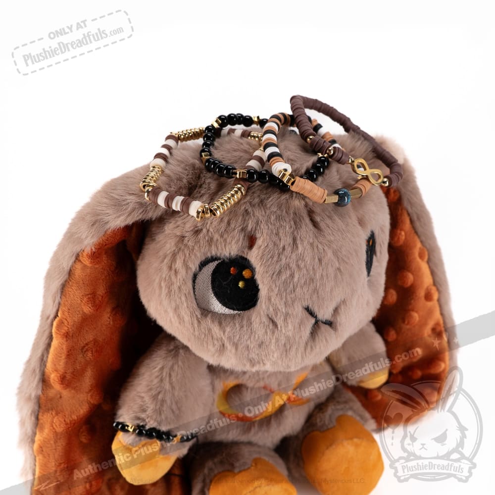 Gold Autism Rabbit Stacking Friendship Bracelet