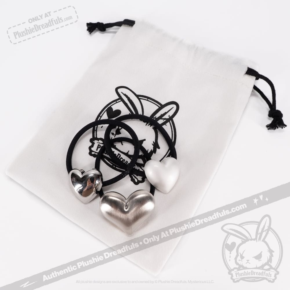 Goth Girl 3 Heart Bracelet Set