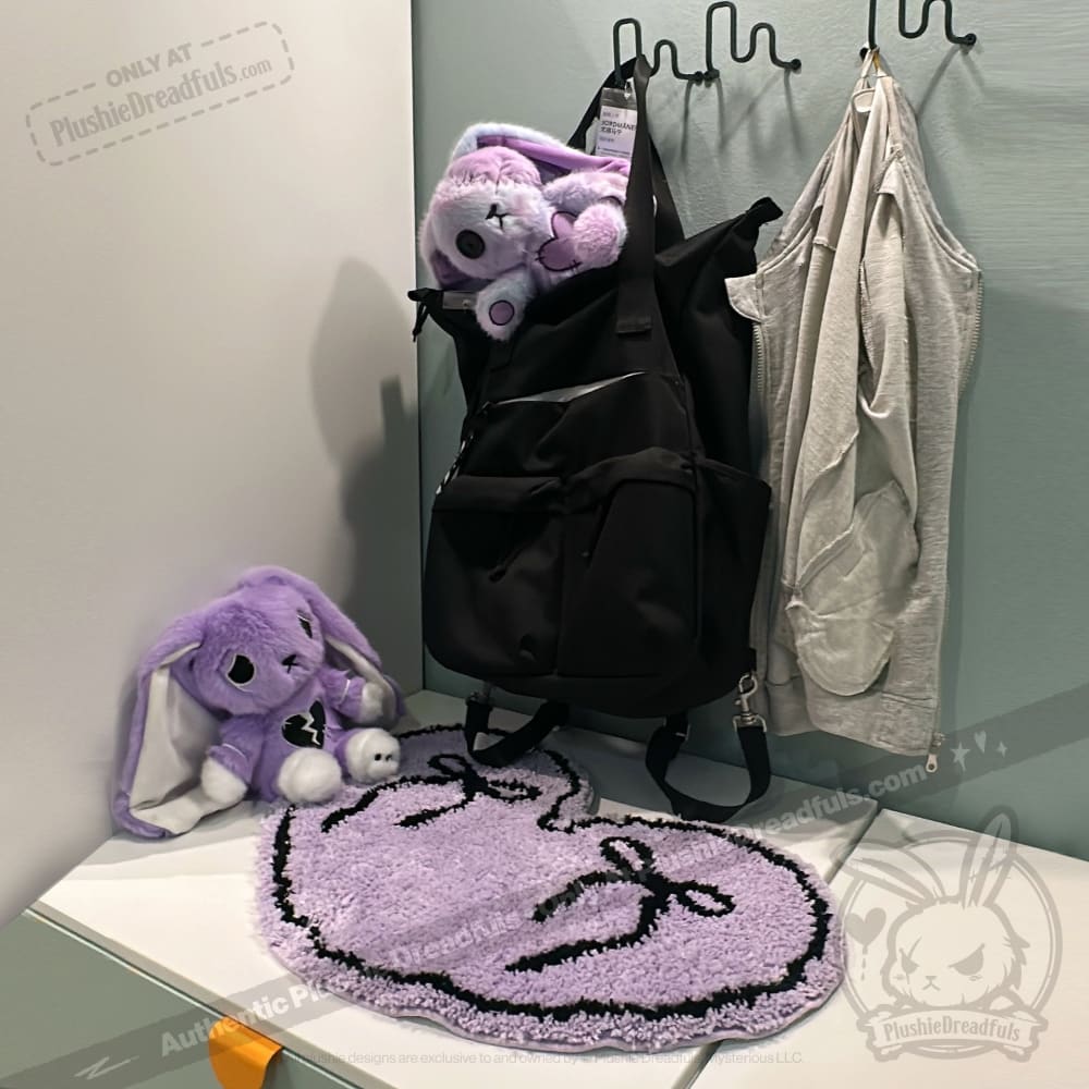 Goth Girl Ribbon Rug