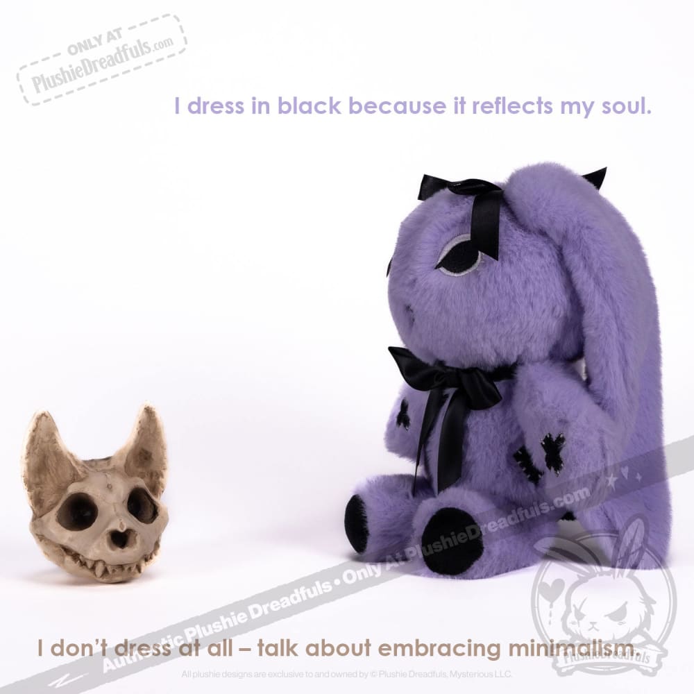 Goth Rabbit - Plush Stuffed Animal