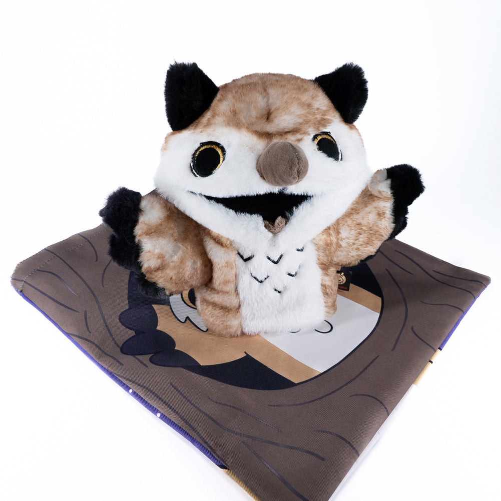 Existential Horror Owl Puppet - Plush Stuffed Animal