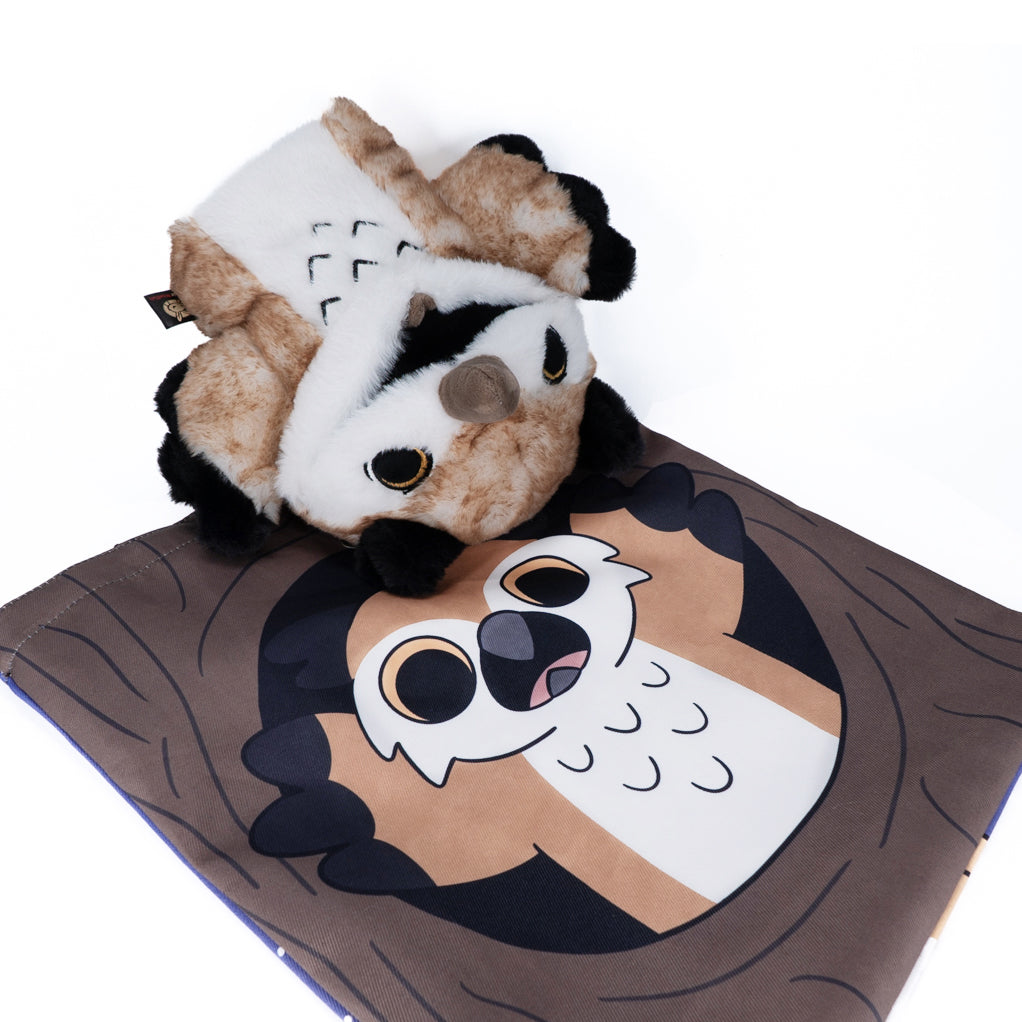 Existential Horror Owl Puppet - Plush Stuffed Animal