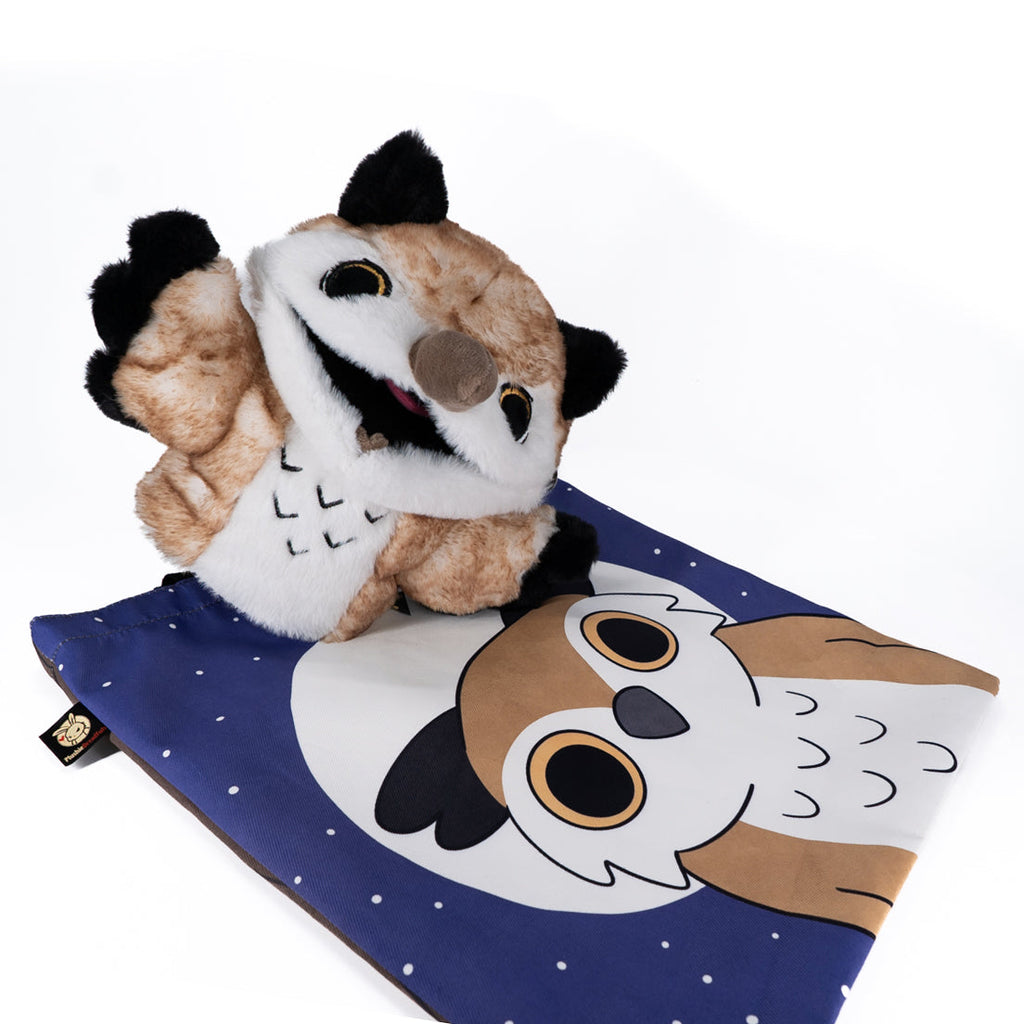 Existential Horror Owl Puppet - Plush Stuffed Animal