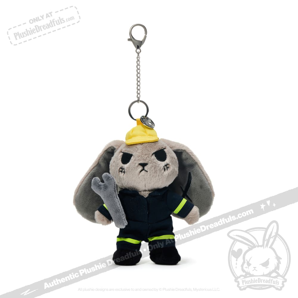 Job Site Worker Plush Keychain Accessory