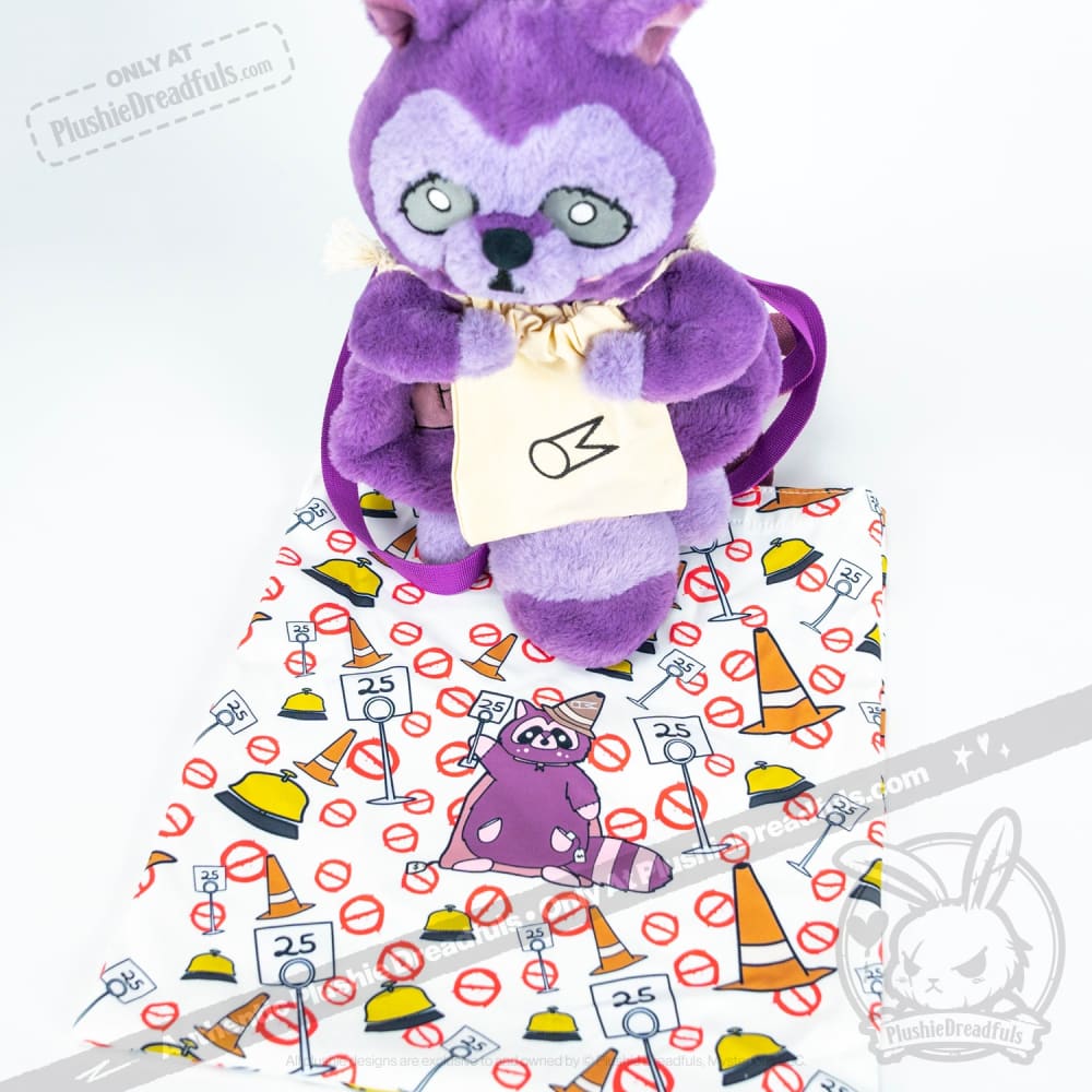 Klepto Raccoon Plush Backpack