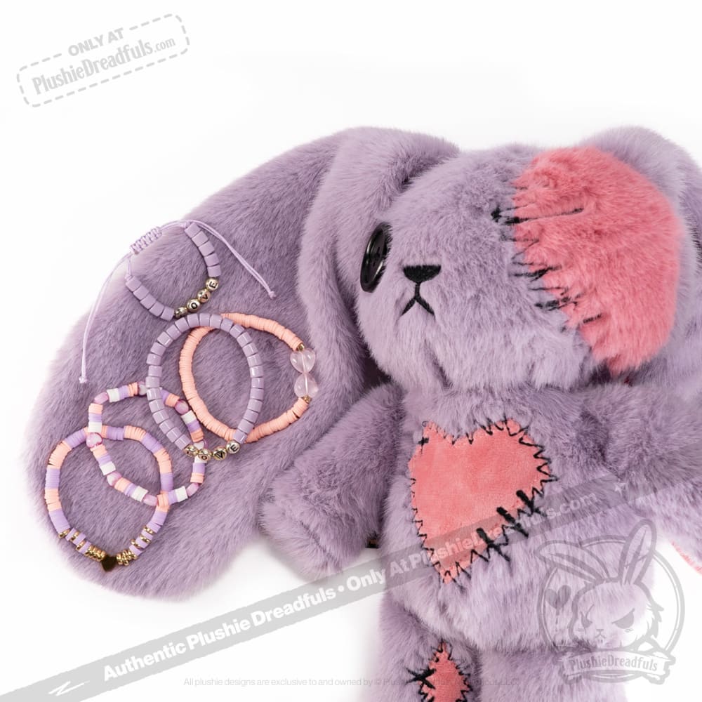 Lavender Love Rabbit Stacking Friendship Bracelet