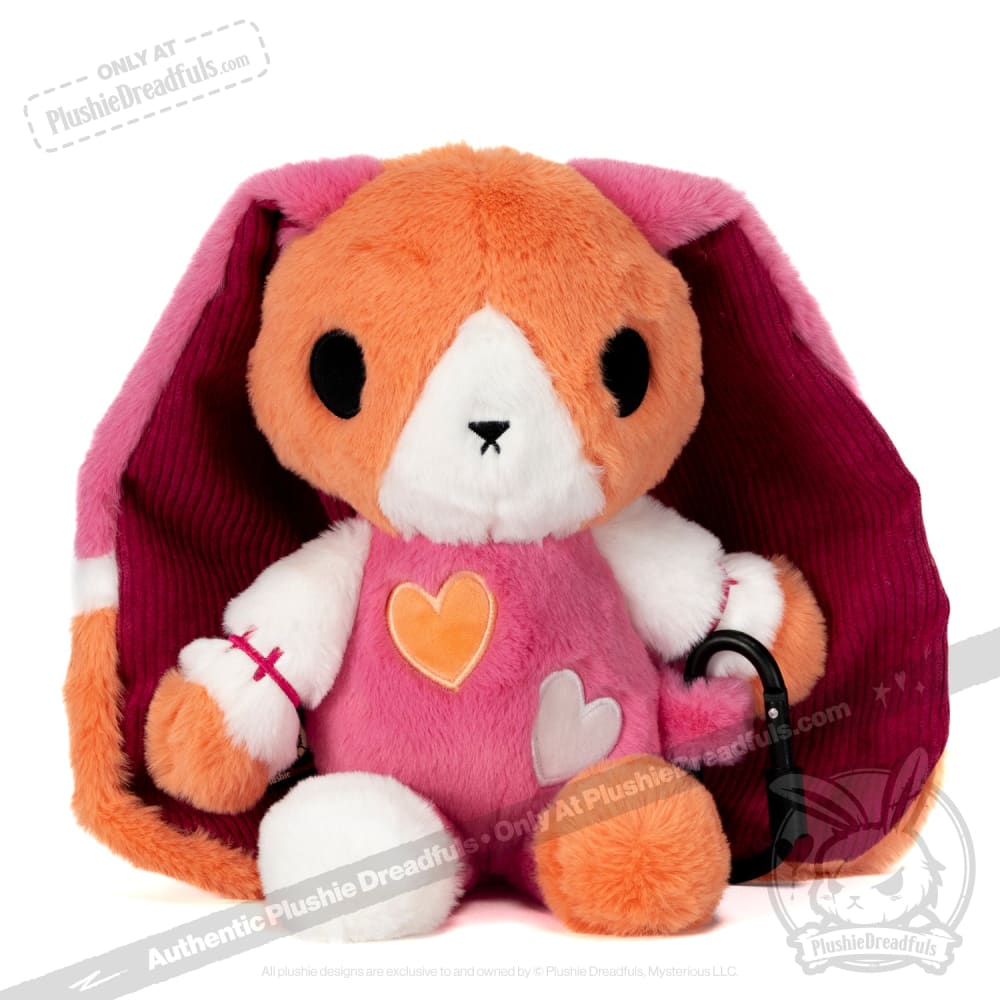 Lesbian Bunny - Carabiner Edition- Plush Stuffed Animal
