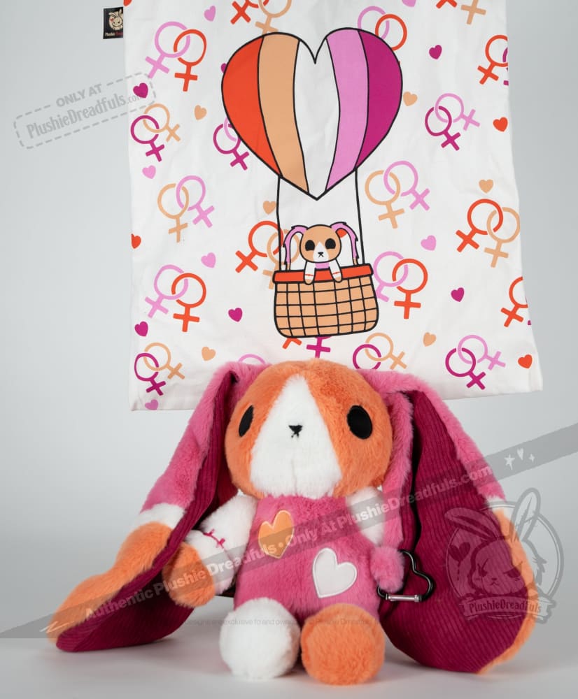 Lesbian Bunny - Carabiner Edition- Plush Stuffed Animal