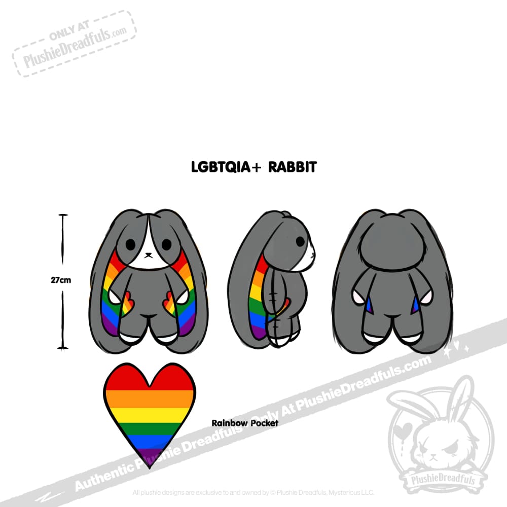 LGBTQIA Bunny - Plush Stuffed Animal