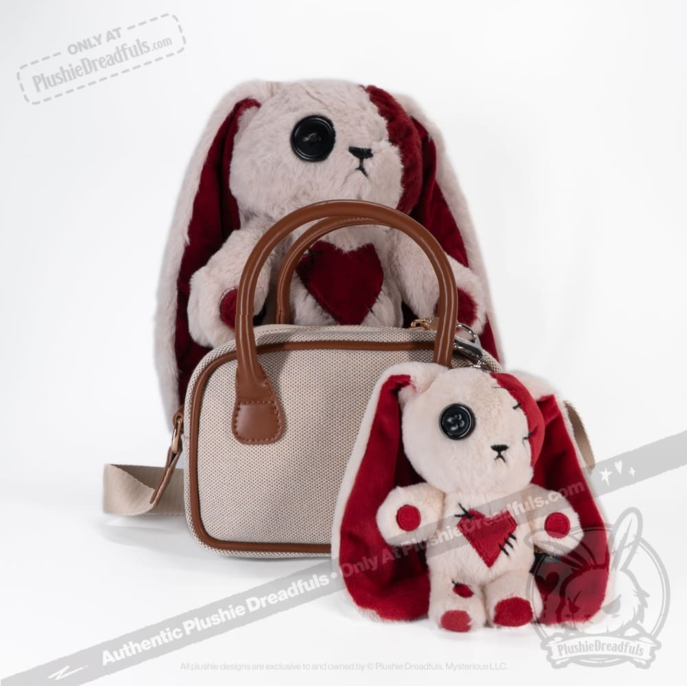 Love Rabbit Plush Keychain Accessory