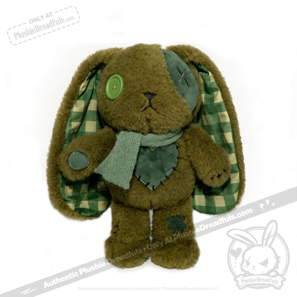 Lucky Green Plaid Love Rabbit - Plush Stuffed Animal