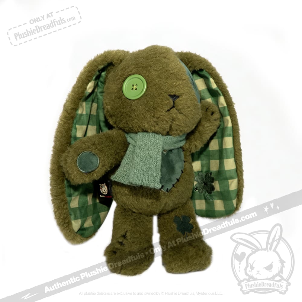 Lucky Green Plaid Love Rabbit - Plush Stuffed Animal