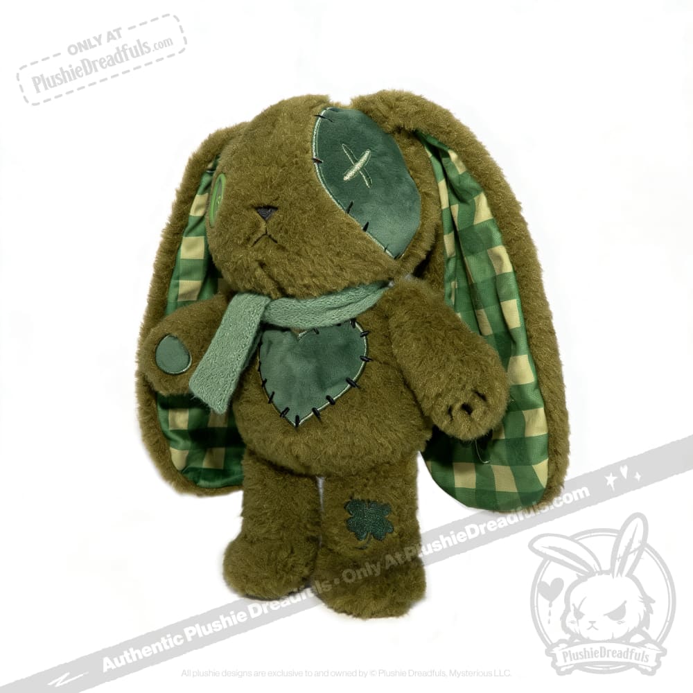 Lucky Green Plaid Love Rabbit - Plush Stuffed Animal