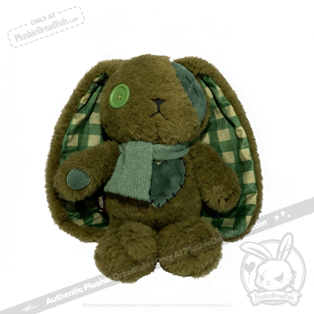 Lucky Green Plaid Love Rabbit - Plush Stuffed Animal
