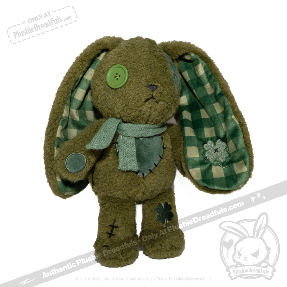 Lucky Green Plaid Love Rabbit - Plush Stuffed Animal