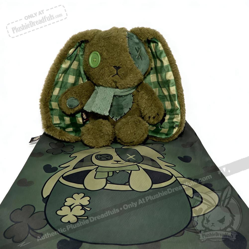 Lucky Green Plaid Love Rabbit - Plush Stuffed Animal