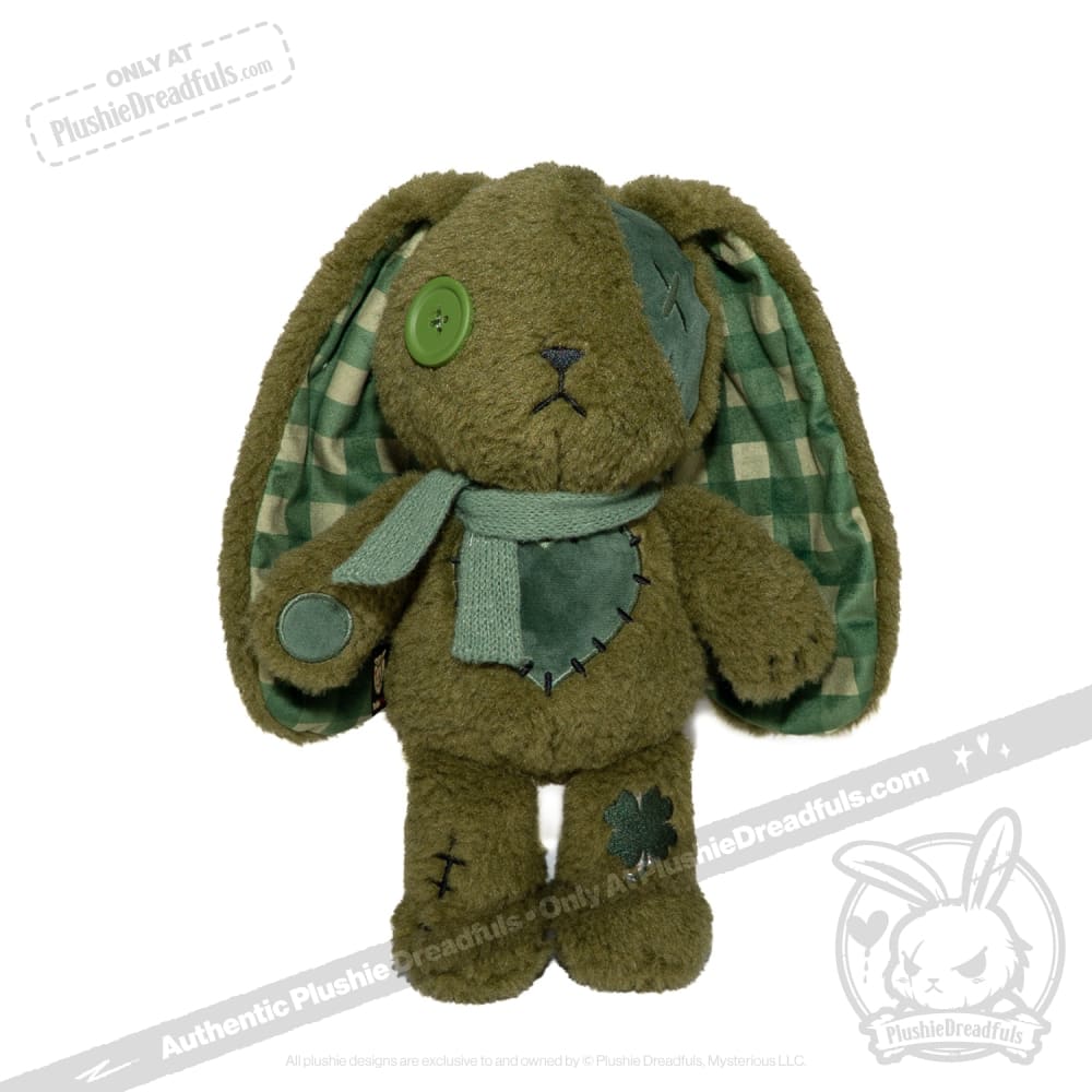 Lucky Green Plaid Love Rabbit - Plush Stuffed Animal