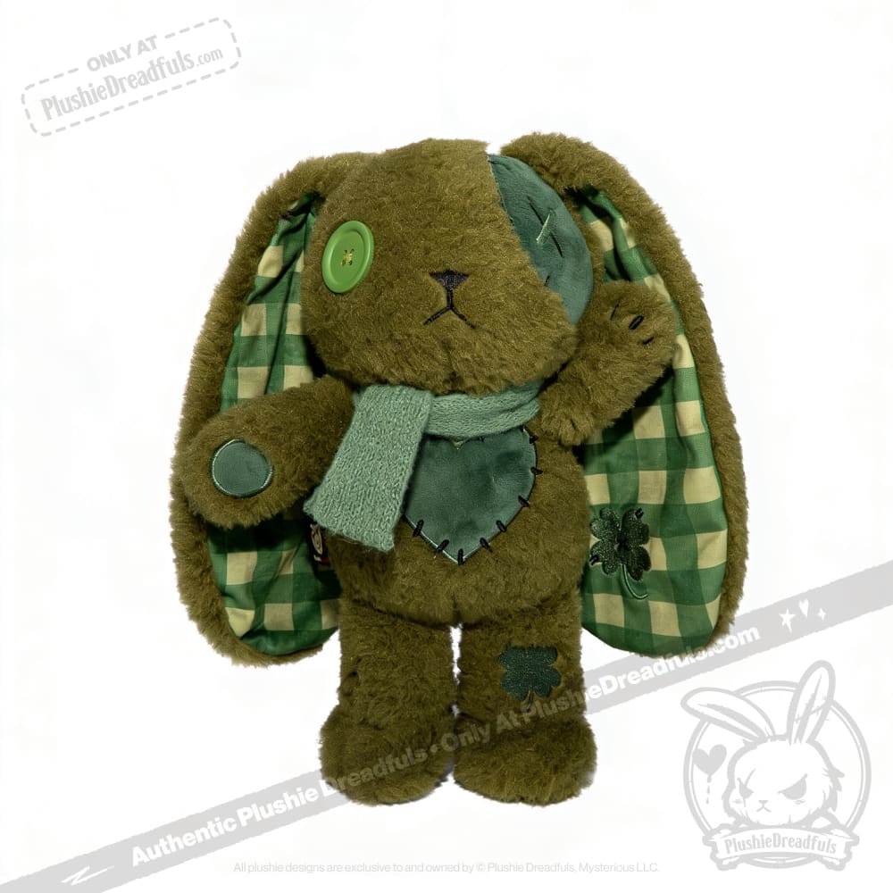 Lucky Green Plaid Love Rabbit - Plush Stuffed Animal