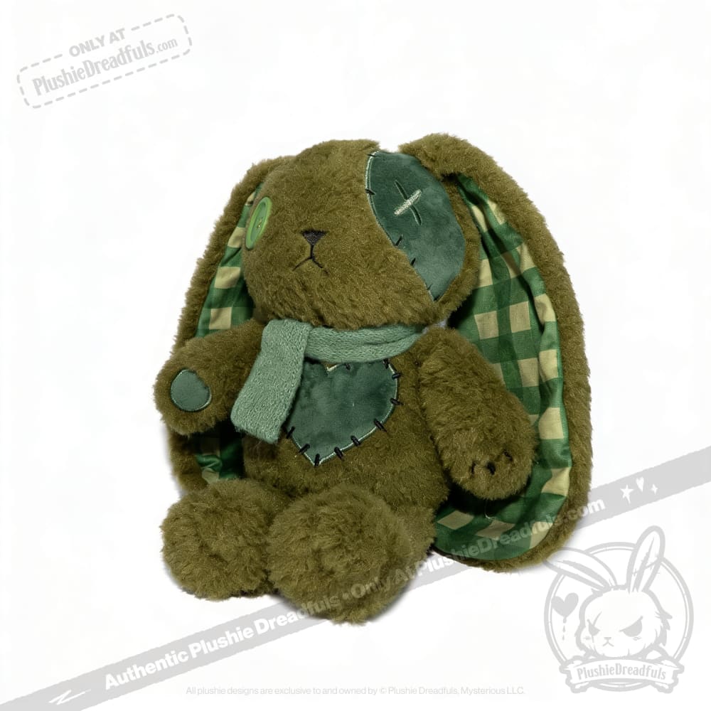 Lucky Green Plaid Love Rabbit - Plush Stuffed Animal