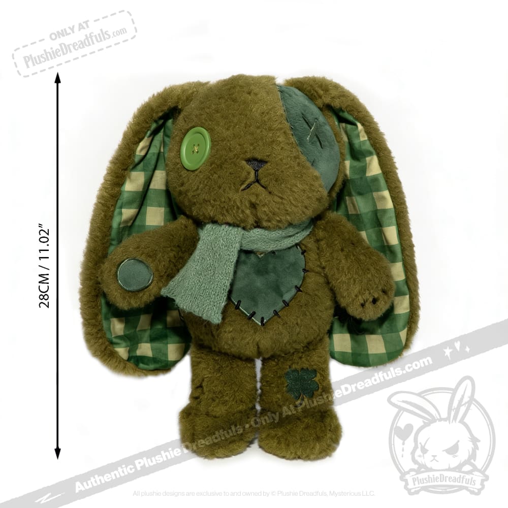 Lucky Green Plaid Love Rabbit - Plush Stuffed Animal