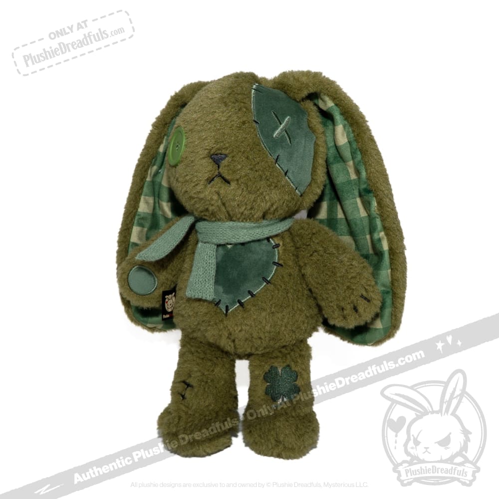 Lucky Green Plaid Love Rabbit - Plush Stuffed Animal