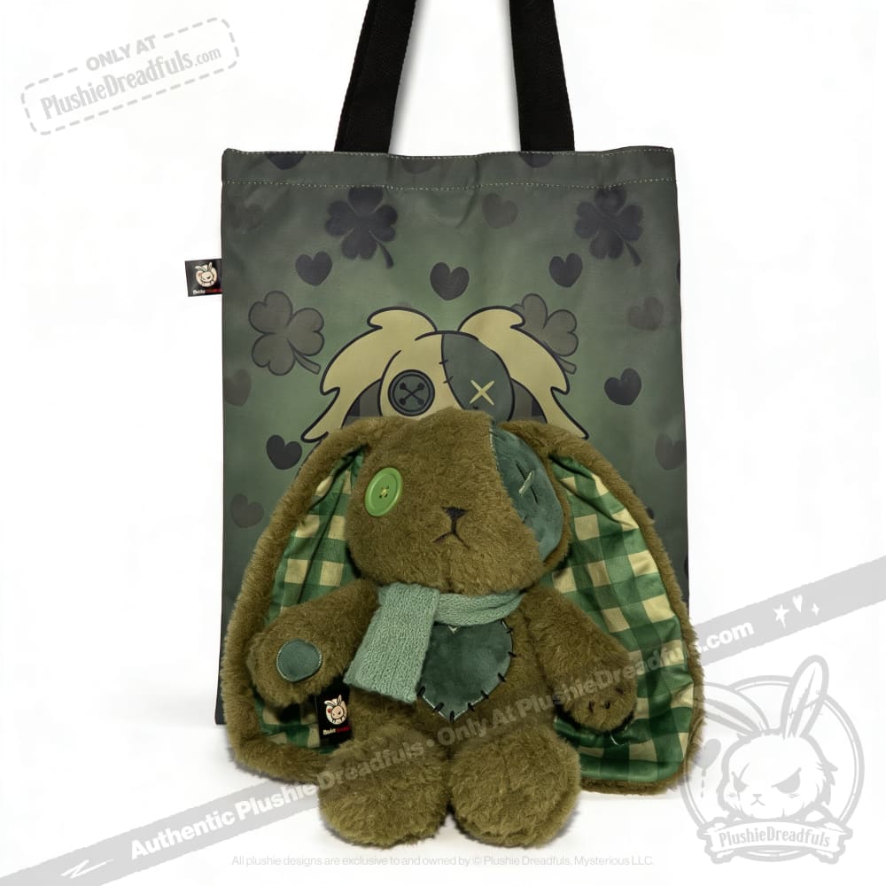 Lucky Green Plaid Love Rabbit - Plush Stuffed Animal