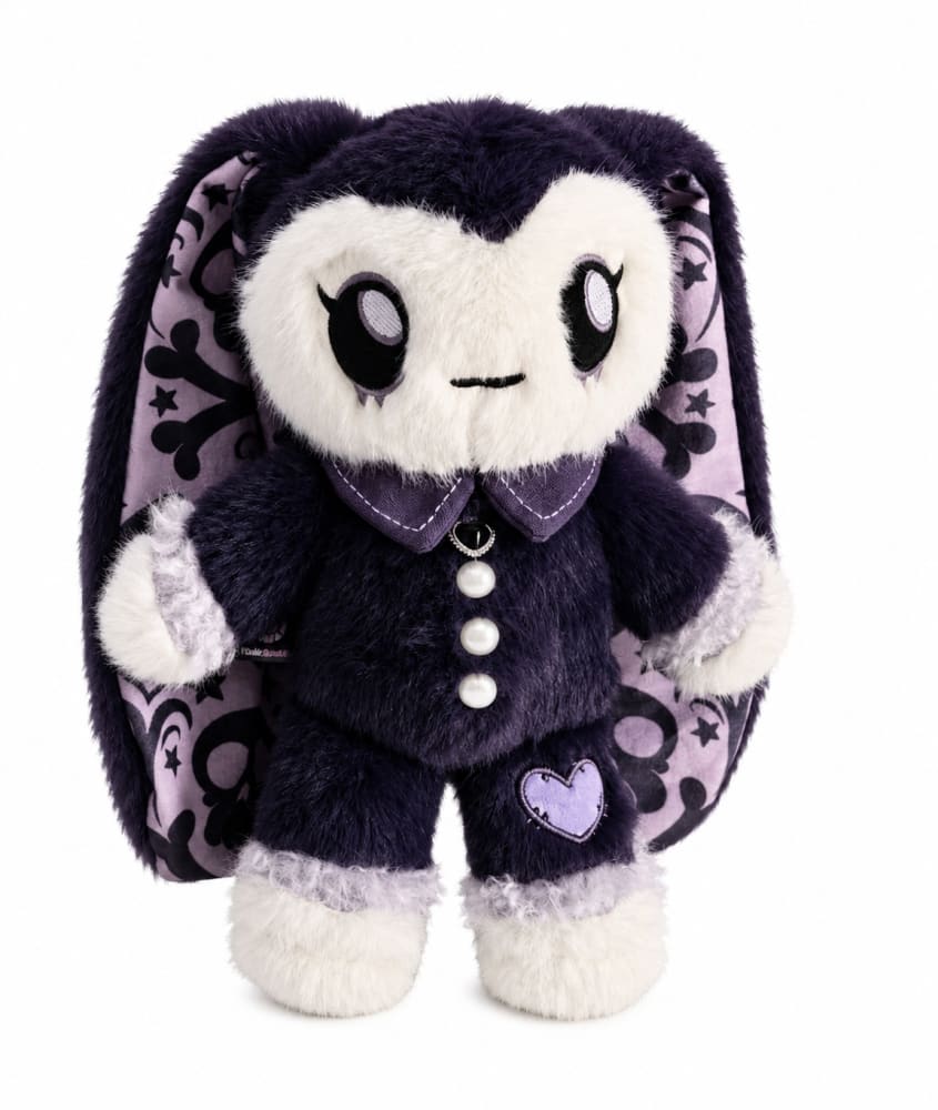 Masking Rabbit Goth Edition - Plush Rabbit Stuffed Animal
