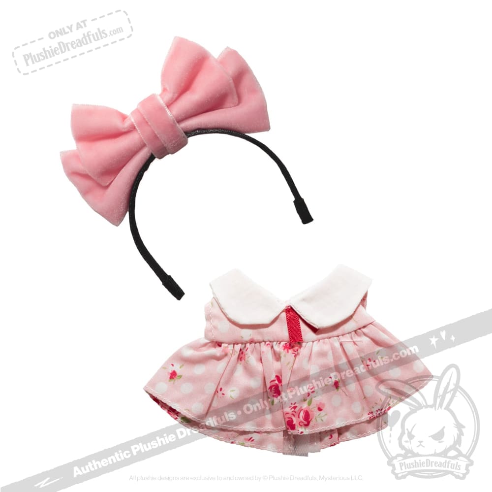 Mini Plush Outfit - Big Pink Bow Outfit