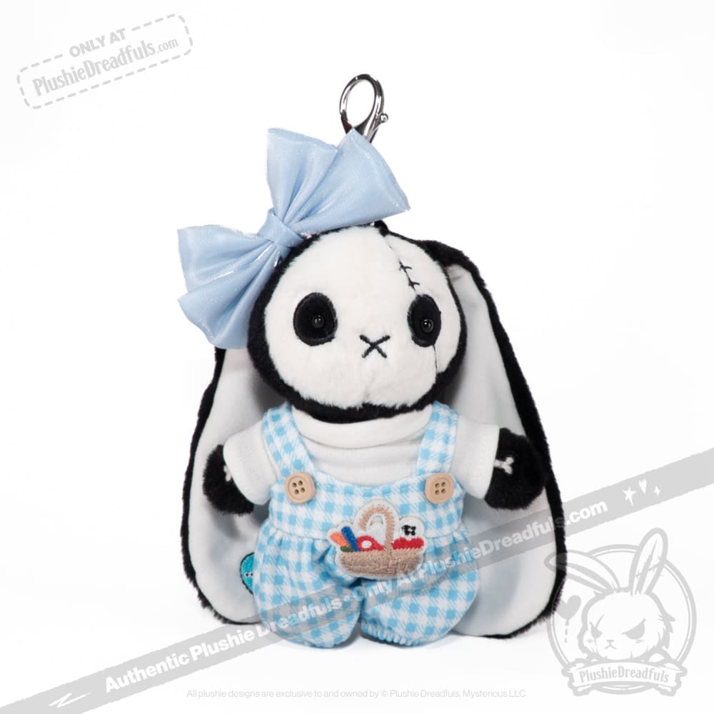 Mini Plush Outfit - Blue Bow Gingham Outfit