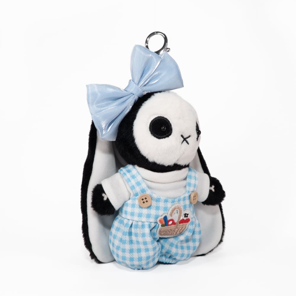 Mini Plush Outfit - Blue Bow Gingham Outfit