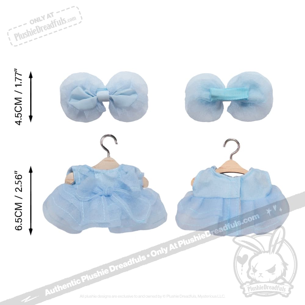 Mini Plush Outfit - Blue Cupcake Dress