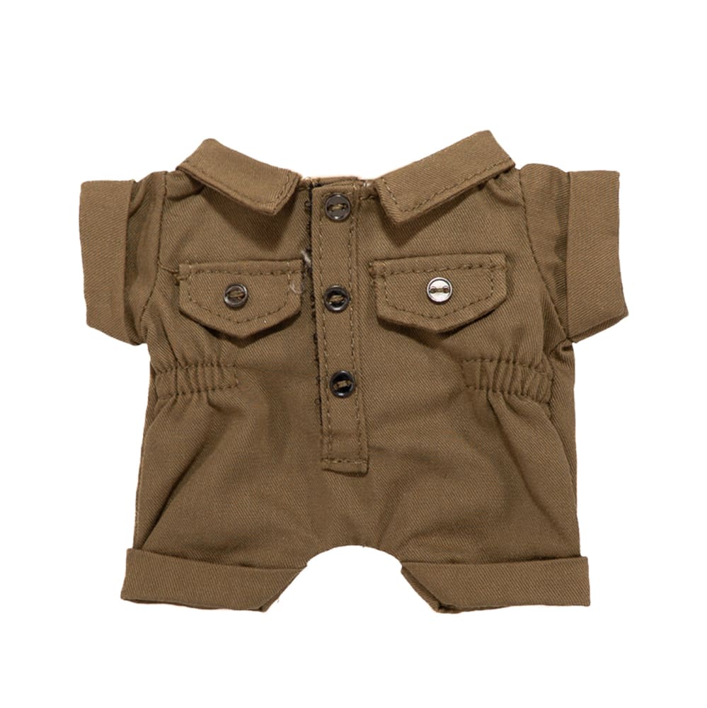 Mini Plush Outfit - Brown Onesie