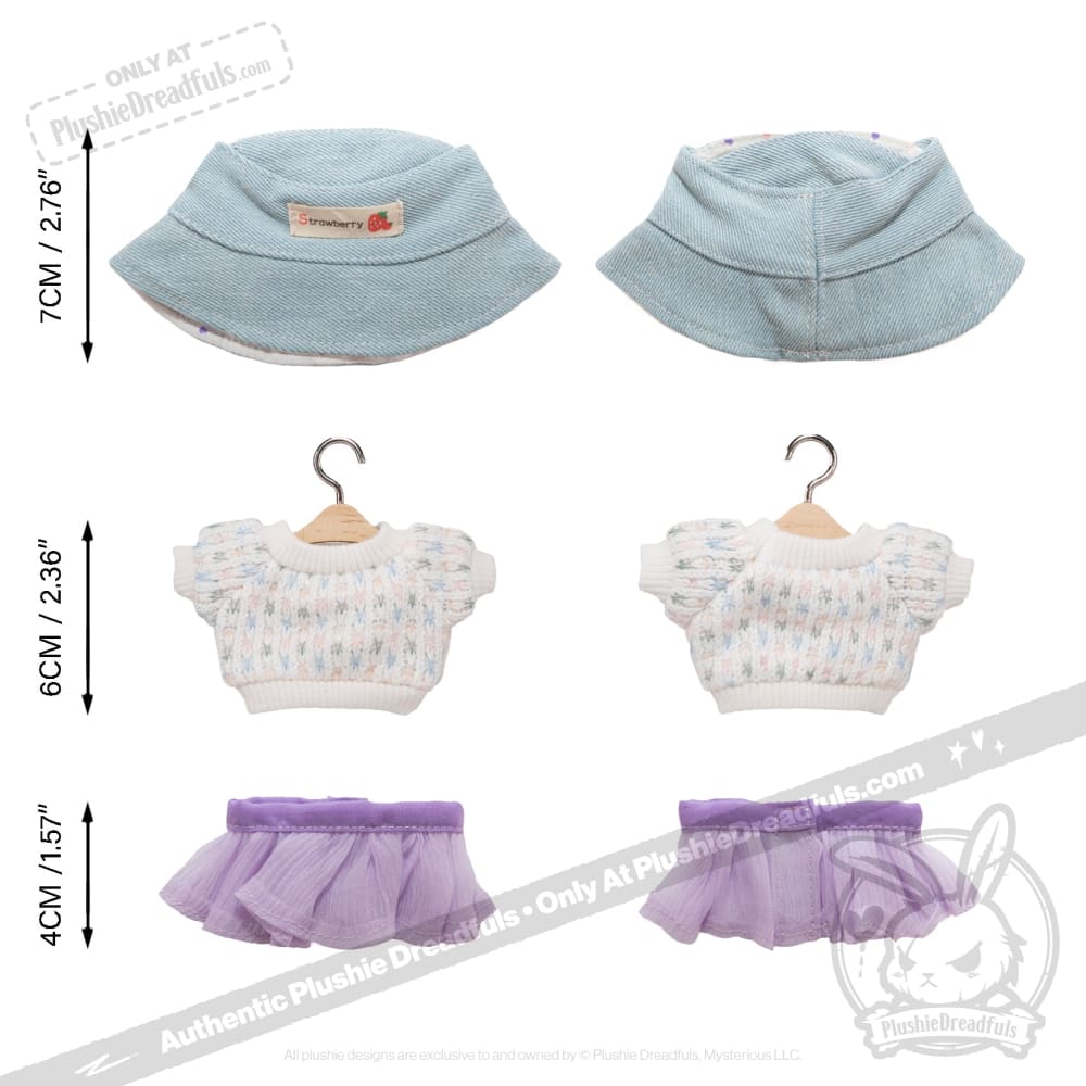 Mini Plush Outfit - Bucket Hat Lilac Revenge