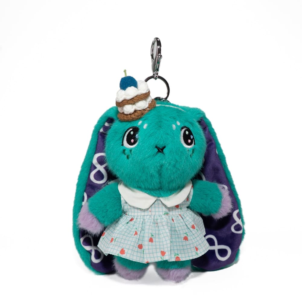 Mini Plush Outfit - Cupcake Gingham Teal Dress