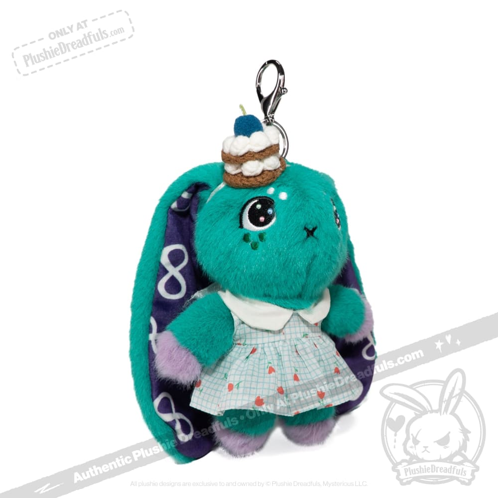 Mini Plush Outfit - Cupcake Gingham Teal Dress